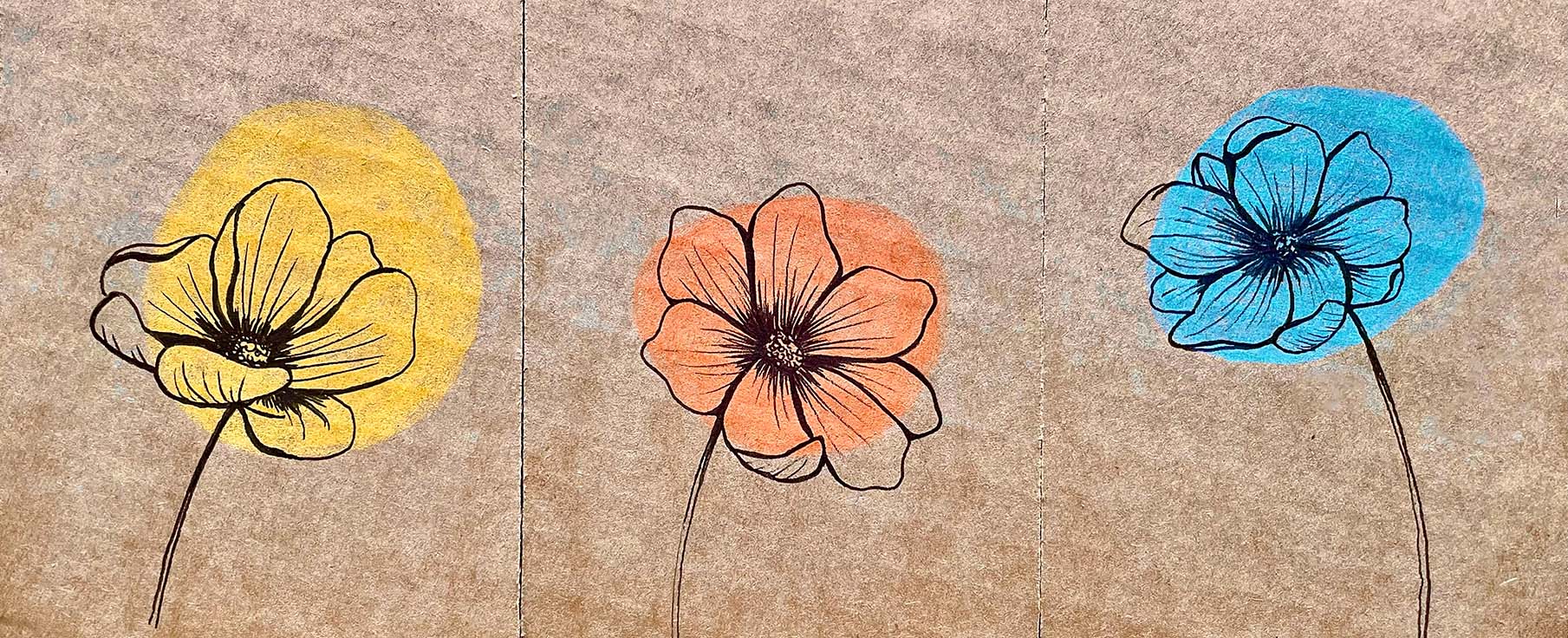 Kartonbloemen
