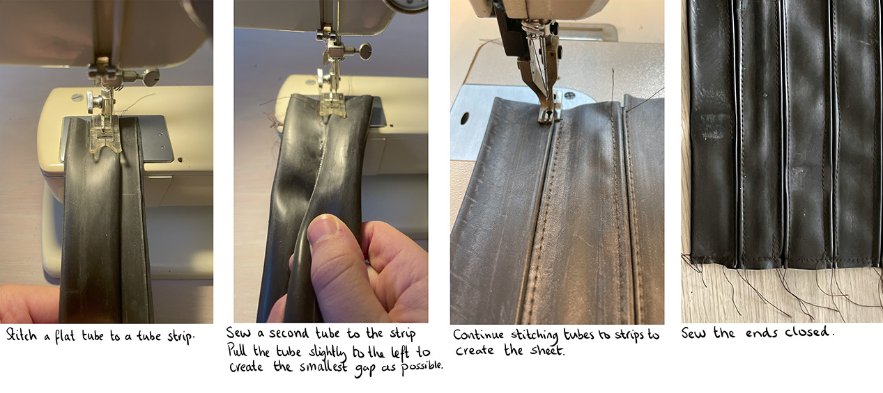 Sewing a sheet